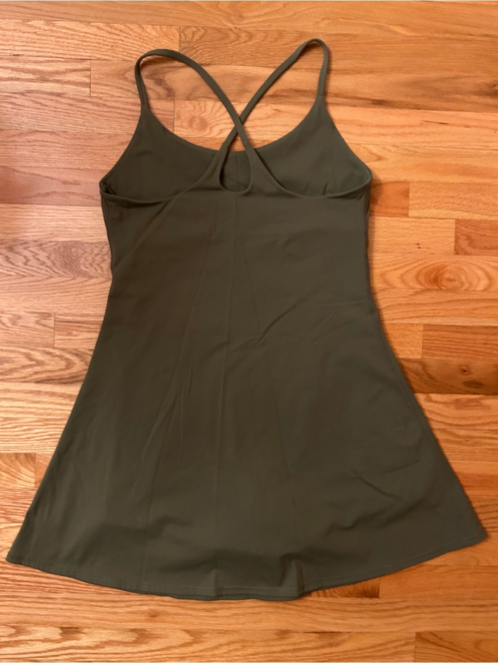 Halara Olive Green A-Line Athletic Dress - Picture 2 of 3